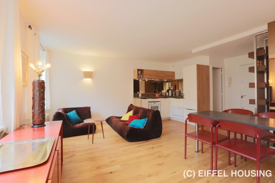 Furnished rental - Rue des Haudriettes - 43 sqm - 1BR - Furnished